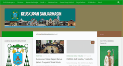Desktop Screenshot of keuskupan-banjarmasin.org