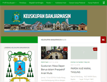 Tablet Screenshot of keuskupan-banjarmasin.org